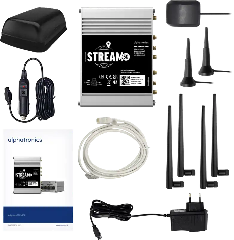Highlight alphatronics STREAM 5G Pro LTE / WiFi-Routerset