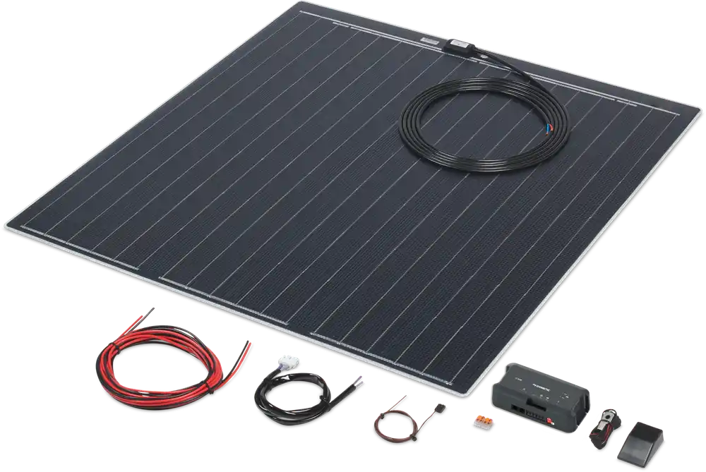 Knallerangebot Büttner Elektronik Flat Light Q Solaranlagen Komplettset ultraflach quadratisch