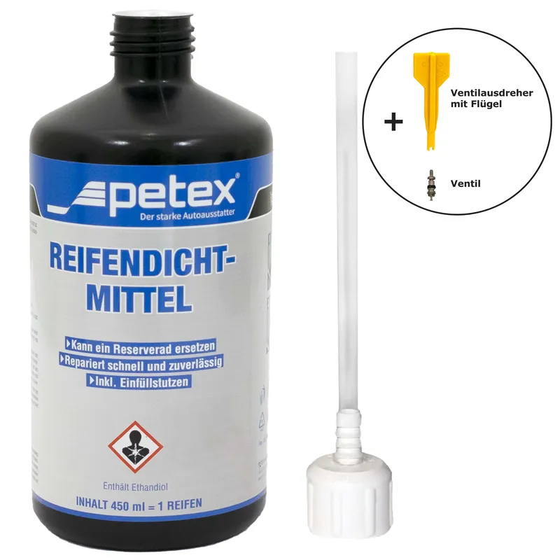 Markenprodukt Petex Reifendichtmittel