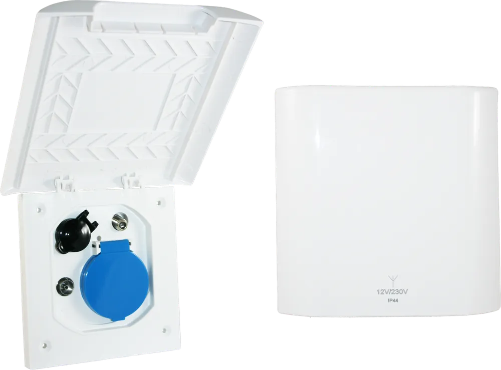 Saisonangebot Haba Element Line ESB 3 Außensteckdose Multifunktion 230 V / 12 V / Antenne / Satellit