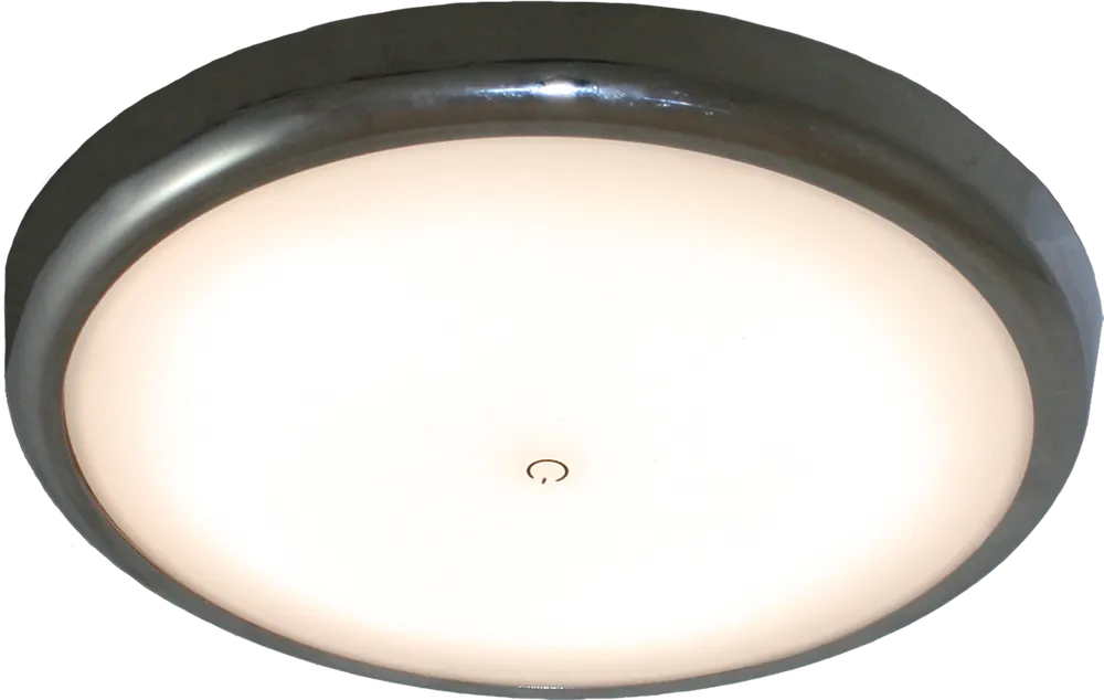 Angebot Haba Ossona Deckenleuchte LED chrom mit Touch Schalter rund 17,8 cm / 3 Lichtstufen / 12 V