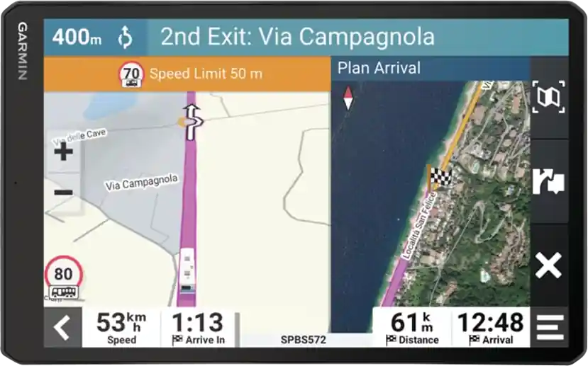 Garmin Camper 895 MT-D EU Navigationssystem 8 Zoll mit Sprachsteuerung für Wohnmobil / Wohnwagen / LKW Zertifiziert