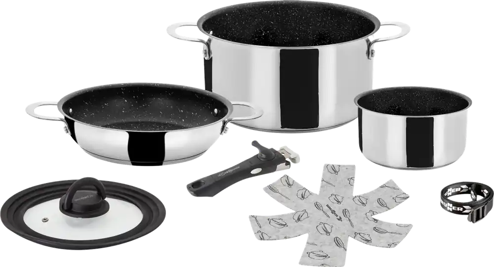 Jetzt Kaufen Brunner Academy NG 5 + 1 Kochset 5-teilig mit 2 Töpfen und 1 Pfanne