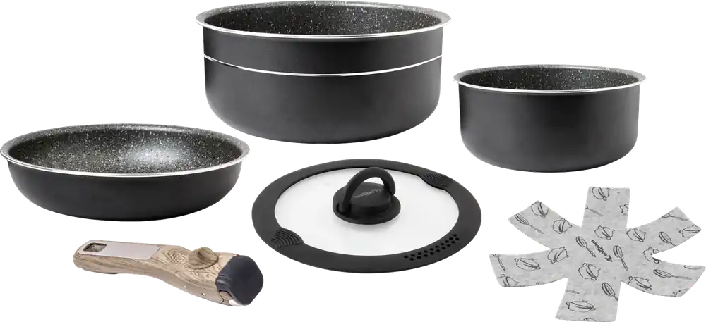 Brunner Pirate Spacemaster Topfset Aluminium inkl. Tragetasche Neu