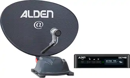 Alden AS2@ 80 HD vollautomatische Satellitenanlage Platinium inkl. S.S.C. HD Steuermodul und LTE Antenne Begrenztes Angebot