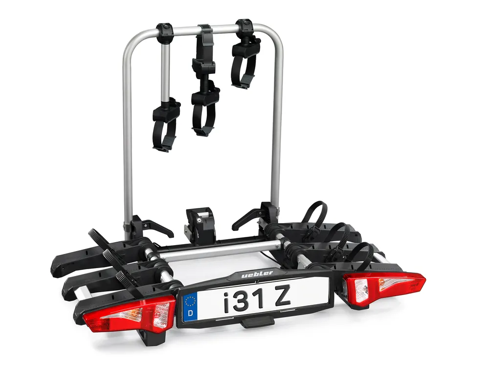 Uebler i31 Z Kupplungsträger für 3 Fahrräder auf der Anhängerkupplung, E-Bike geeignet Ausverkauf