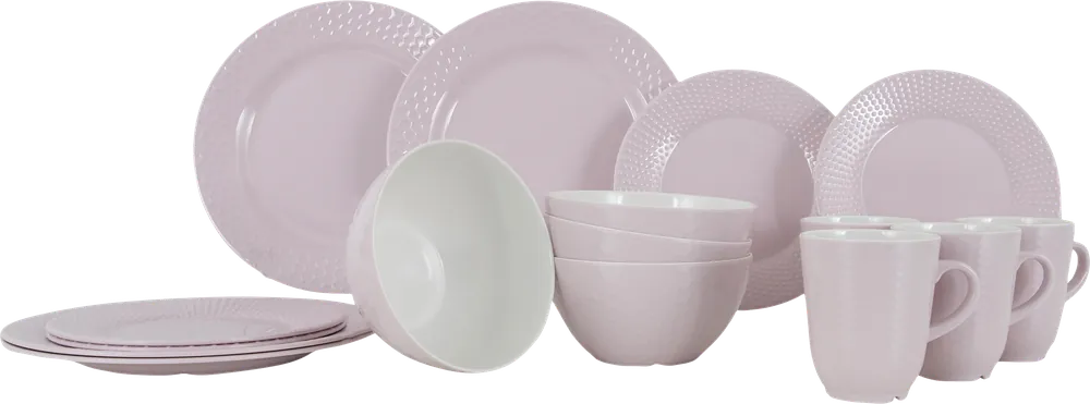 Gimex Royal Line Geschirr Pastel pink 16 teilig Jetzt Kaufen