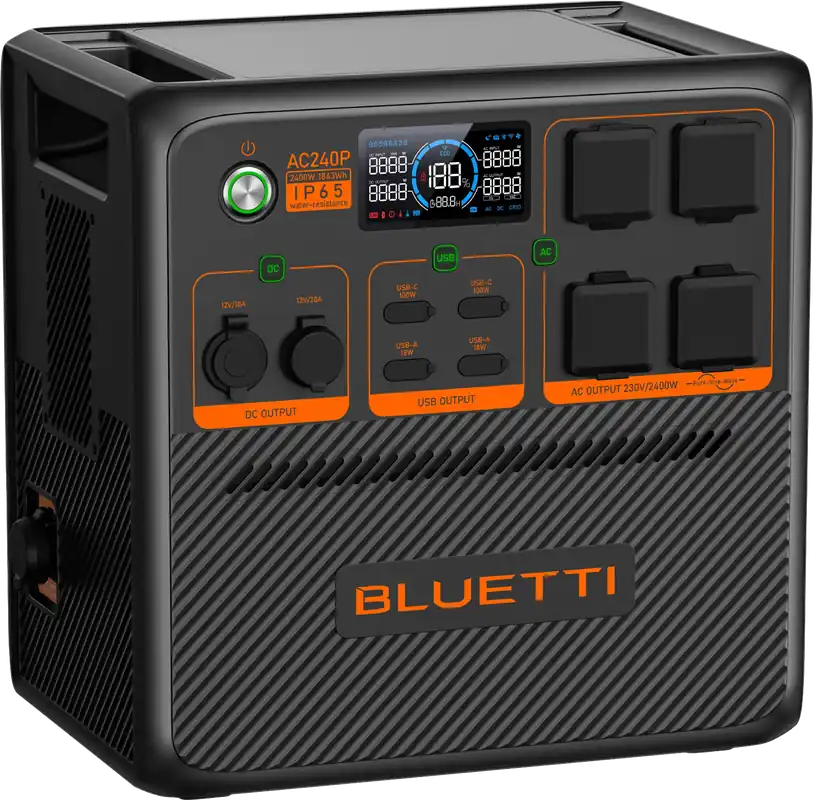 Wochenendangebot Bluetti AC240P tragbare Powerstation mit WLAN / Bluetooth 2400 W