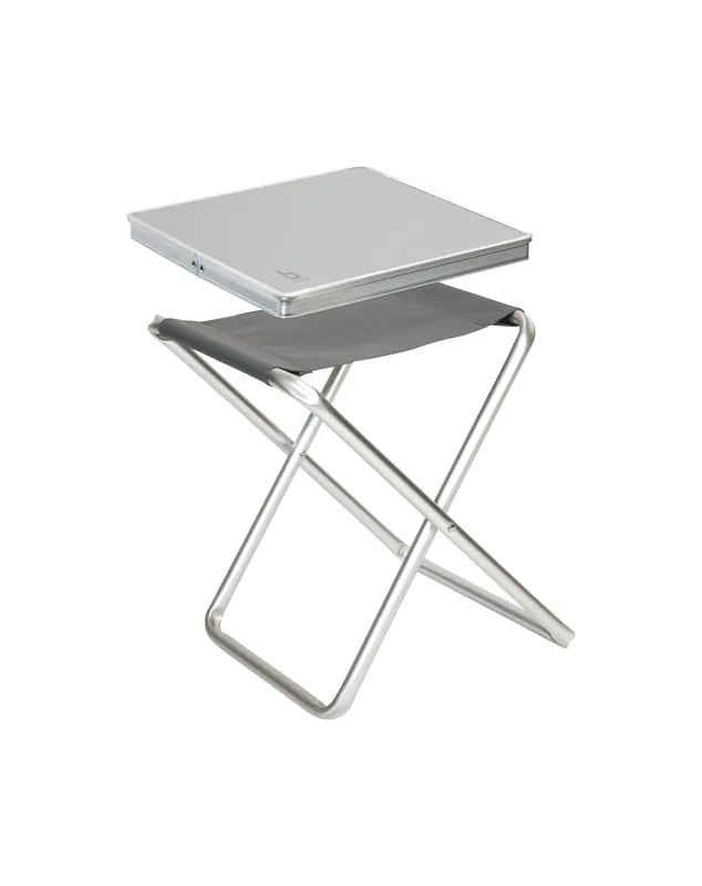 Knallerangebot Bo-Camp Hocker mit Tischplattenaufsatz Grau