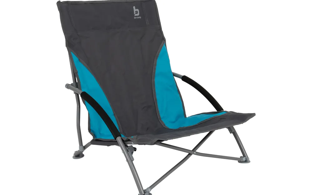 Bo-Camp Strandstuhl Kompakt Saint-Malo Blau/Grau Echt