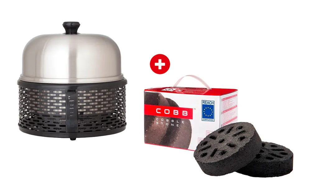 COBB Kohle Grill Pro Black + 6 Grillbriketts gratis Bestpreis