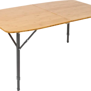 Billig Bo-Camp Campingtisch Urban Outdoor Islington Bambus oval 3-fach höhenverstellbar