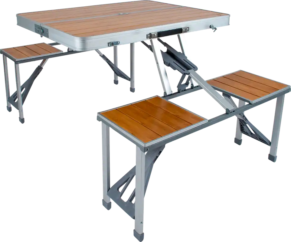 Bo-Camp Picknicktisch Bambus klappbar 4 Personen Schneller Versand