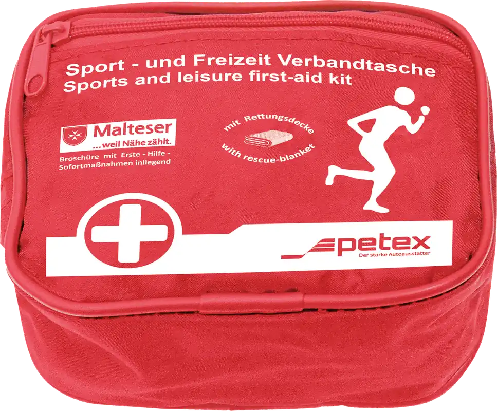 Petex Sport- und Freizeit Verbandtasche rot inklusive Rettungsdecke Heißes Angebot