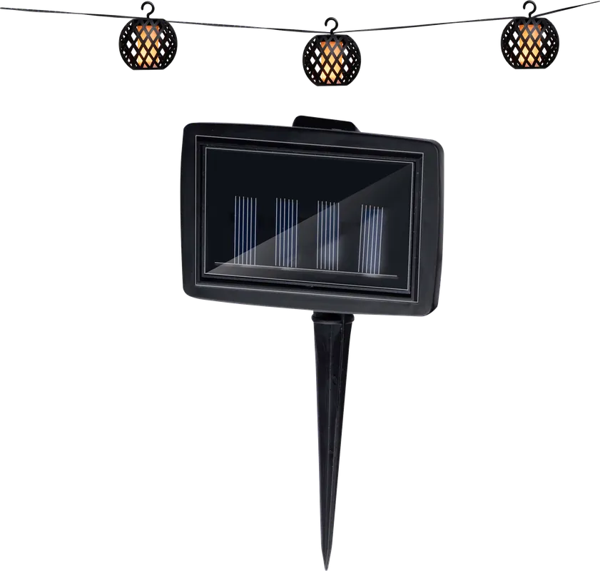 Mega-Angebot Grundig Lichterkette solarbetrieben 1,8 Meter mit 8 LED-Glühbirnen