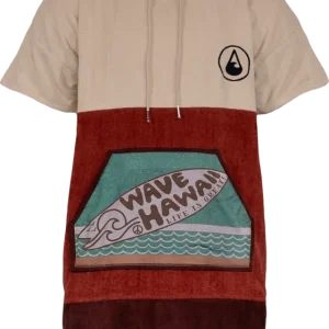 Top-Seller Wave Hawaii Cotton Velours Campeche Unisex Poncho