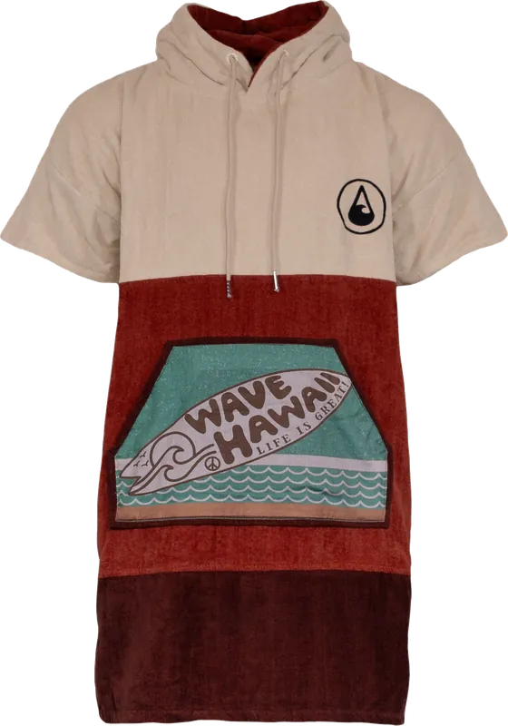 Top-Seller Wave Hawaii Cotton Velours Campeche Unisex Poncho