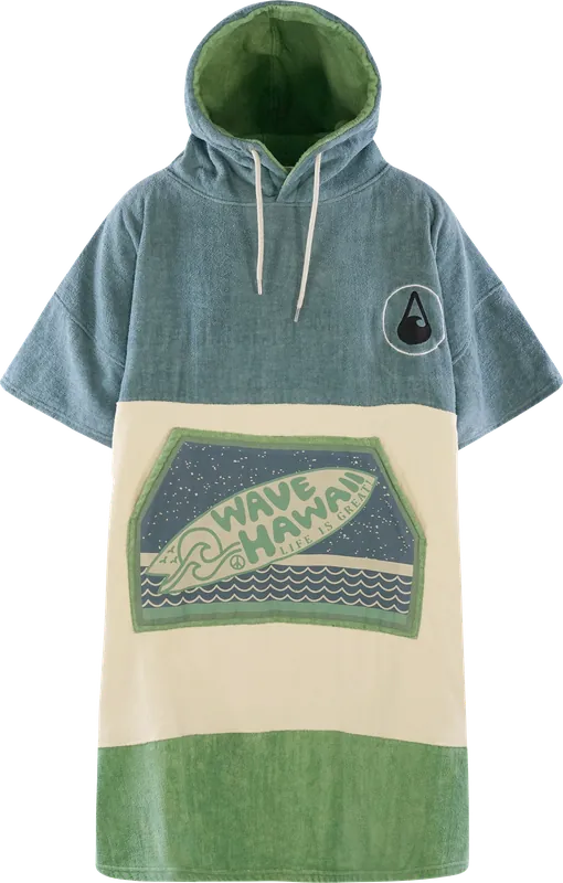 Wave Hawaii Cotton Velours Curitiba Unisex Poncho Preiswert
