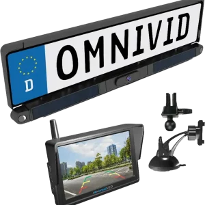 omniVID Kabelloses Rückfahrsystem Solar6 mit Ultraschallsensoren und Solarpanel Günstig