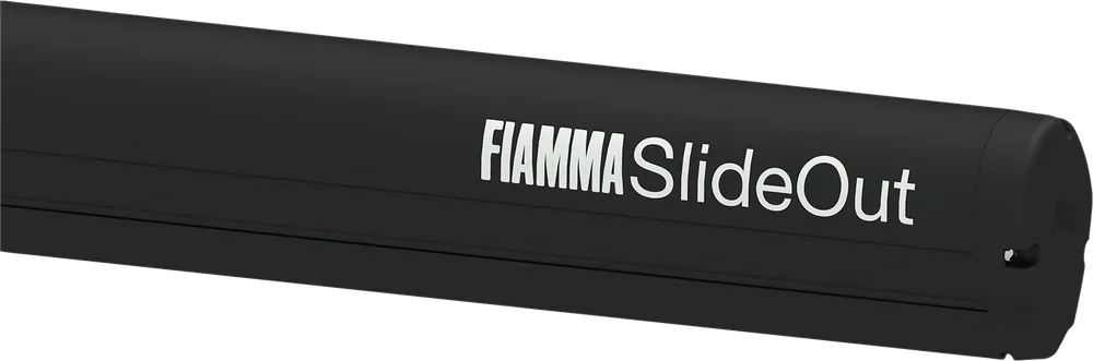 Fiamma Slide Out Wandmarkise für mobile Fahrzeugwände (Deep Black / Royal Grey) Markenware