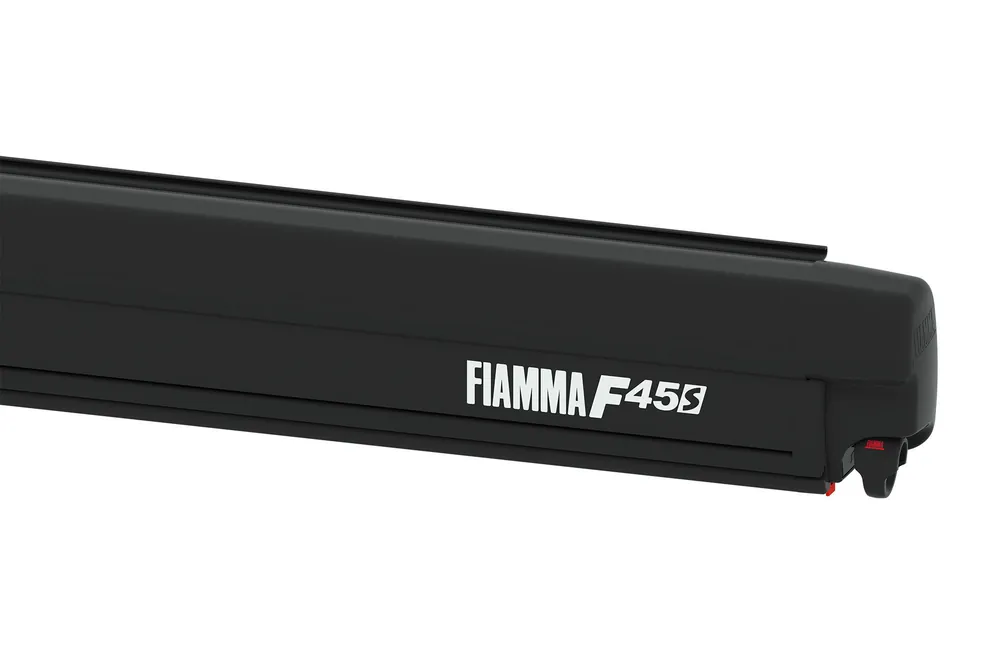 Fiamma F45s Wandmarkise 300 cm für VW T5 / T6 / Multivan / Transporter Langer Radstand (Deep Black / Royal Grey) Bestseller