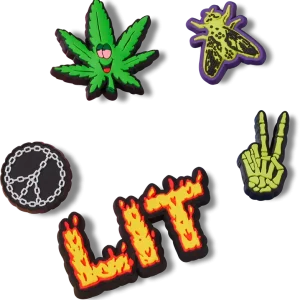 Rabatt Crocs Jibbitz Lit Schuhanstecker 5er-Pack
