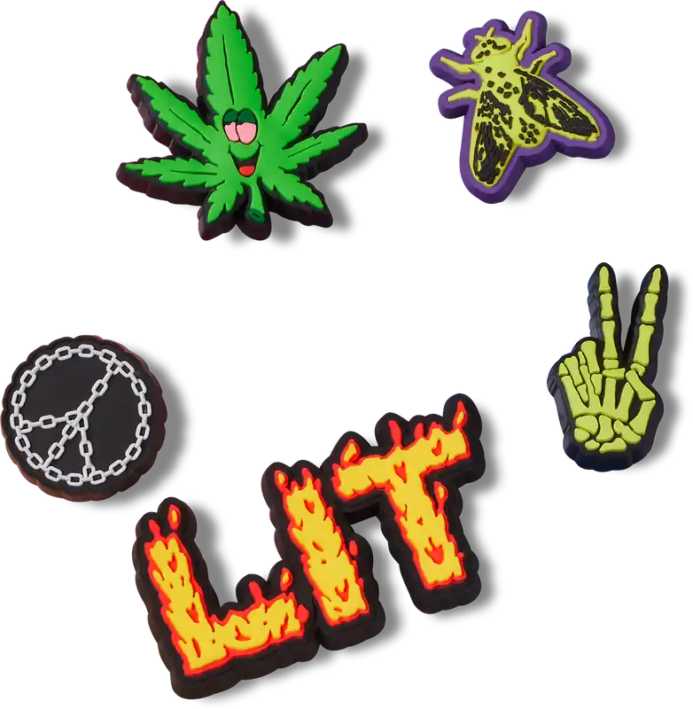 Rabatt Crocs Jibbitz Lit Schuhanstecker 5er-Pack