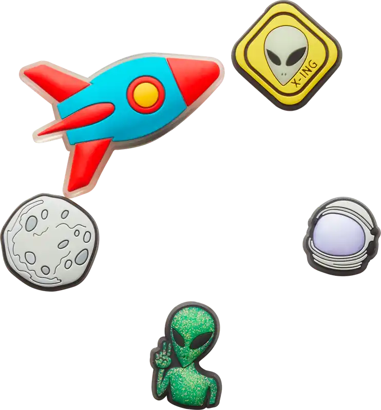 Crocs Jibbitz Outerspace Schuhanstecker 5er-Pack Angebot