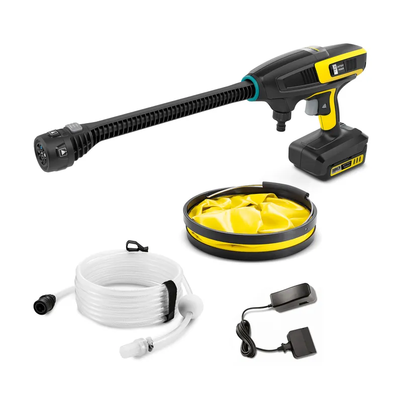 Aktuell Kärcher Akku-Mitteldruckreiniger KHB 6 Battery Set MJ inklusive Ansaugschlauch / 18-V-Wechselakku / Ladegerät max. 24 bar