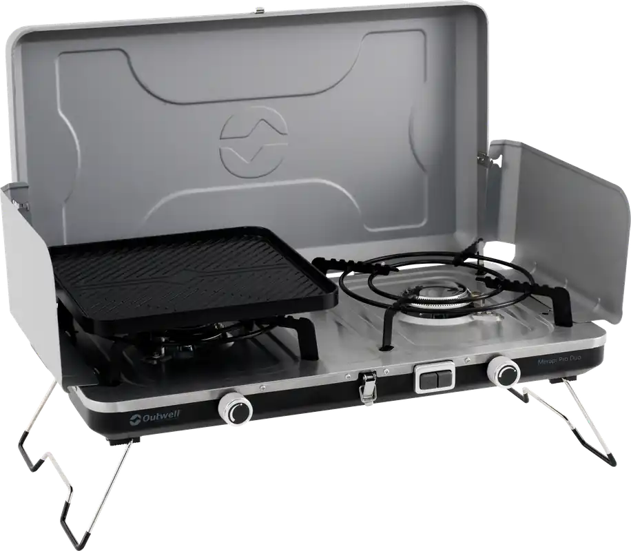 Günstig Outwell Kartuschen Gaskocher Merapi Pro Duo Deluxe mit 2 Kochstellen / 6000 W
