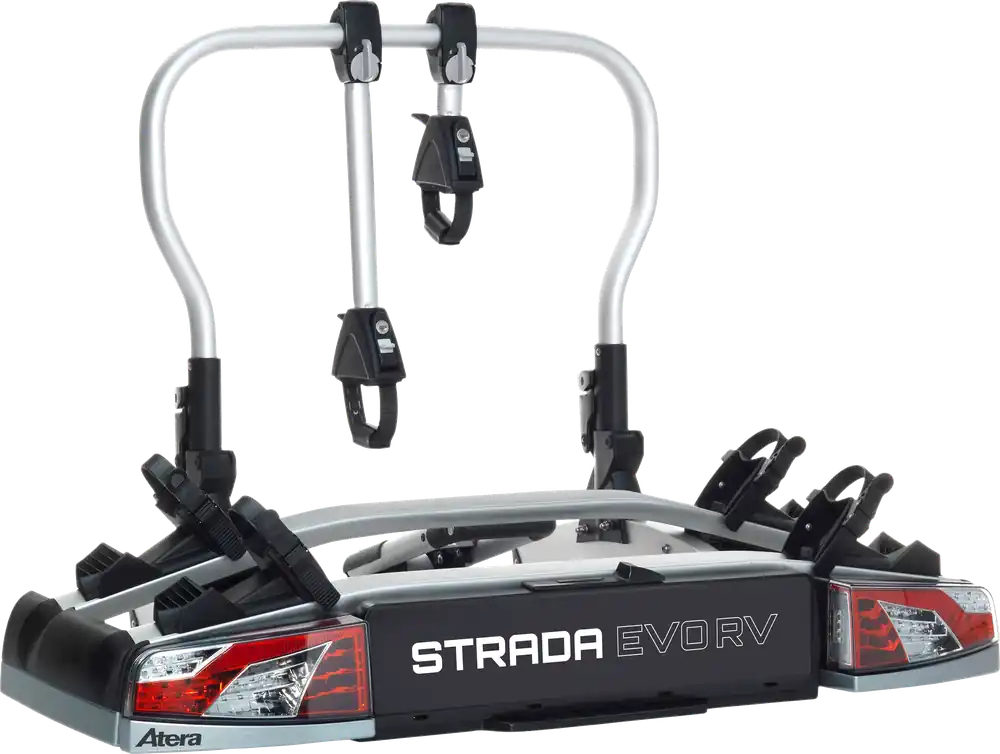 Atera Anhängerkupplungs Fahrradträger Strada Evo RV für 2 Fahrräder, E-Bike geeignet Nur Heute