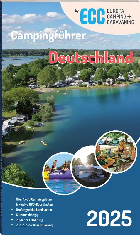 Sonderangebot ECC Europa Camping Caravaning Campingführer Deutschland 2025 Sprache Deutsch