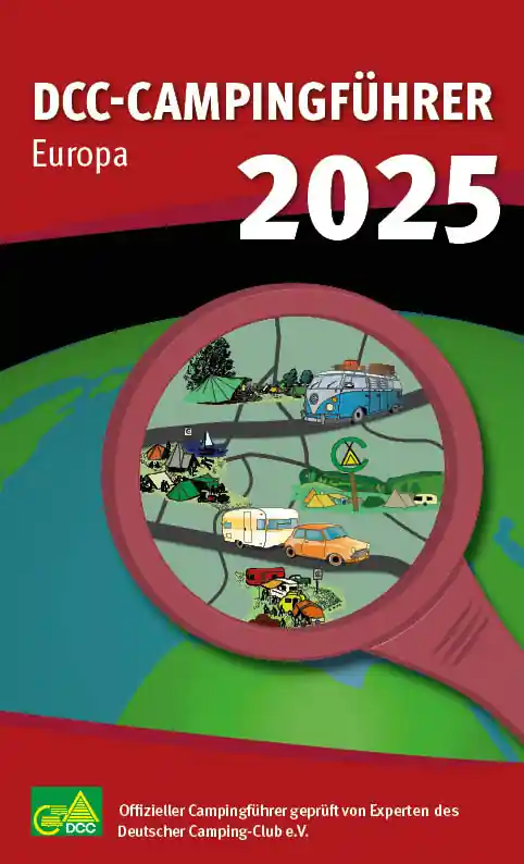 Billig DCC Deutscher Camping-Club Campingführer Europa 2025 Sprache Deutsch