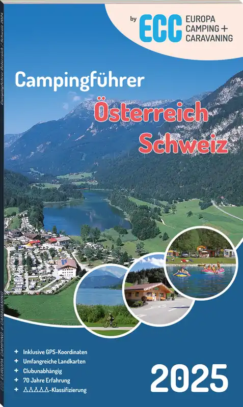 Direkt Vom Hersteller ECC Europa Camping Caravaning Campingführer Österreich / Schweiz 2025 Sprache Deutsch