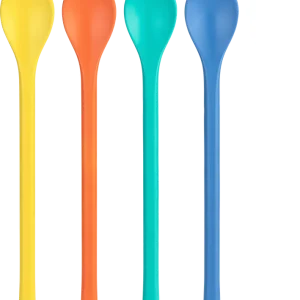 Zertifiziert Koziol Löffelset Nora Spoon L 4 Stück strong blue/coral/green/yellow