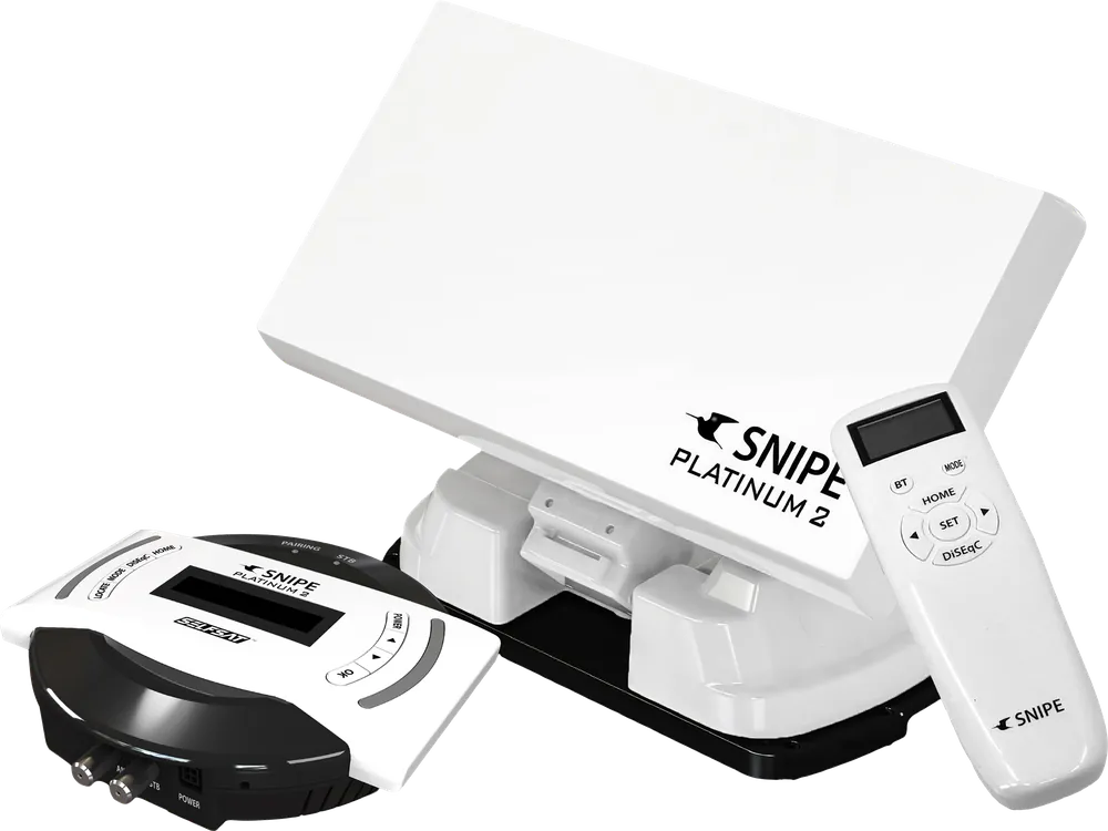 Sale Selfsat Vollautomatische Sat-Flachantenne SNIPE Platinum 2 mit GPS / Bluetooth / Single LNB