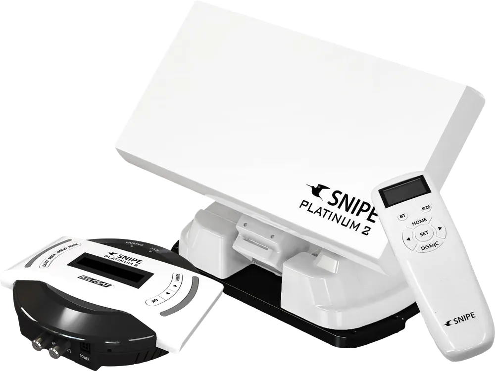 Selfsat Vollautomatische Sat-Flachantenne SNIPE Platinum 2 mit GPS / Bluetooth / Twin LNB Aktuell