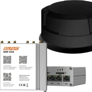 Begrenztes Angebot Selfsat Mobiler 5G/4G LTE Router MWR 5550 mit WLAN und GPS inkl. 5G Dachantenne