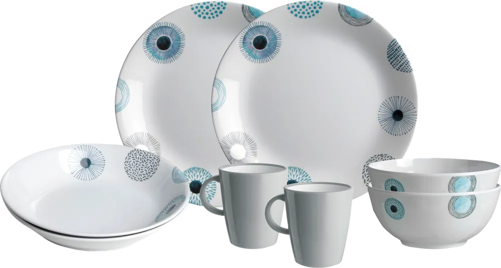 Markenware Brunner Tete-a-Tete Geschirrset 8 teilig 2 Personen