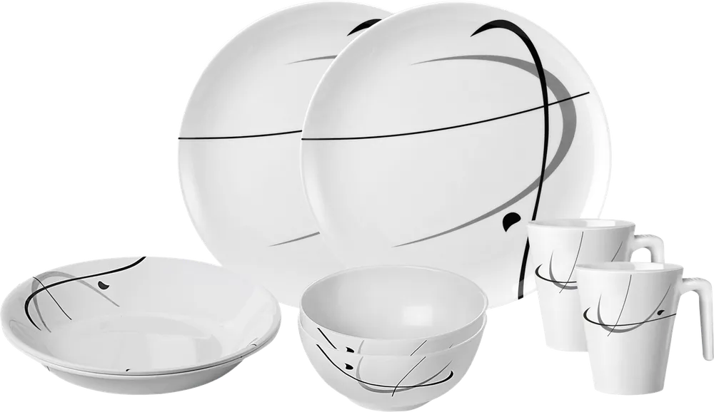 Brunner Tete-a-Tete Geschirrset 8 teilig 2 Personen Neue Ware