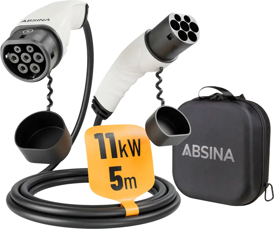 Letzte Chance Absina Ladekabel Typ 2 Mode 3 für Elektroautos