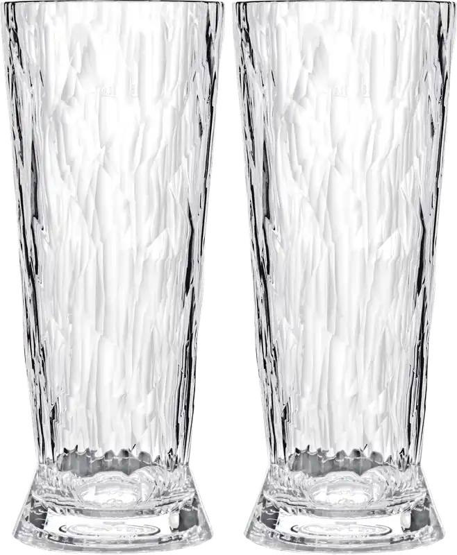 Sichere Zahlung Koziol Weizenglas Superglas CLUB No. 11 2er Set 500 ml crystal clear