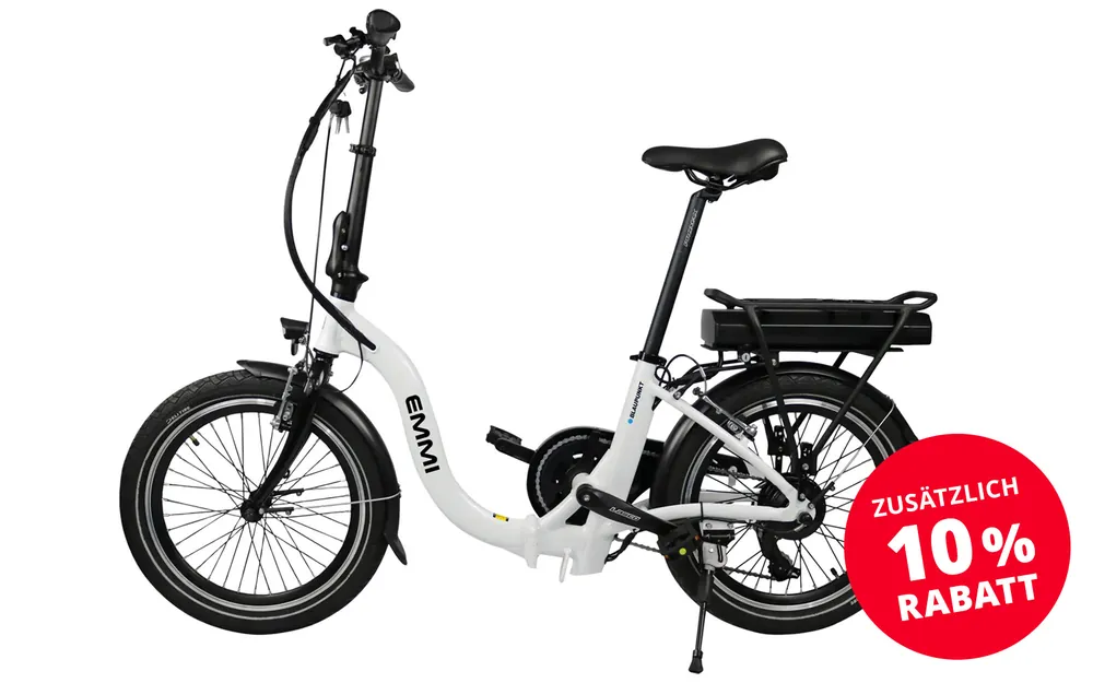 Letzte Chance Blaupunkt Emmi faltbares E-Bike 20 Zoll 250W