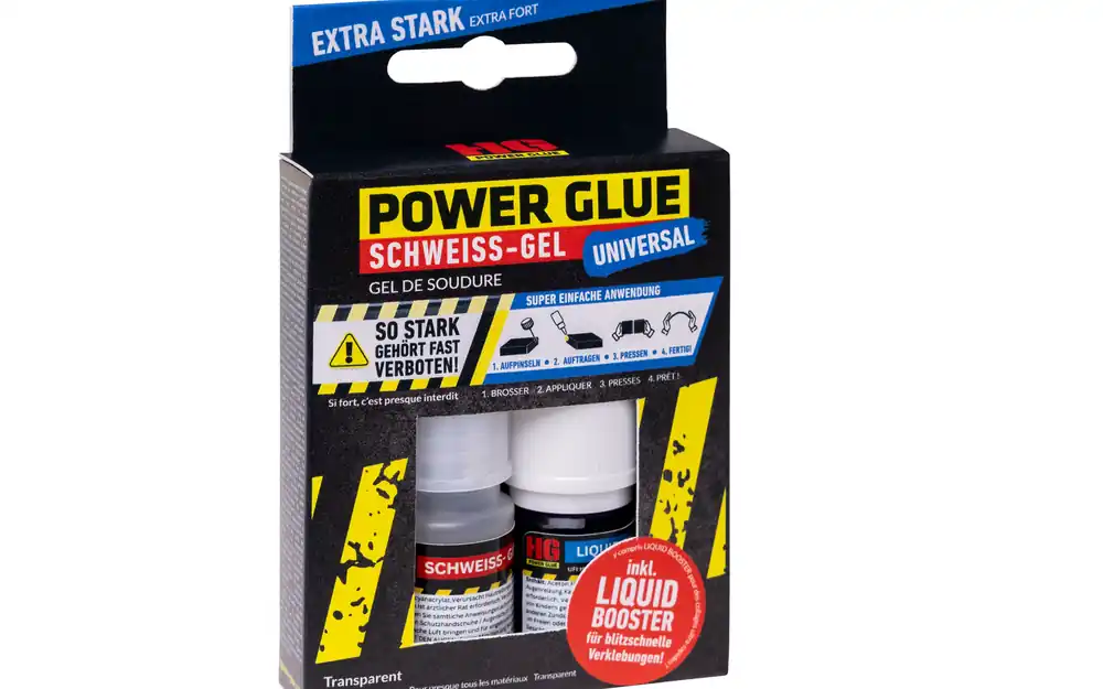 Sofort Bestellen HG Power Glue Schweißgel und 5 ml Booster transparent