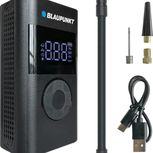 Aktuell Blaupunkt Tragbare Akku-Luftpumpe TPM 124 mit Powerbank-Funktion / integrierter LED