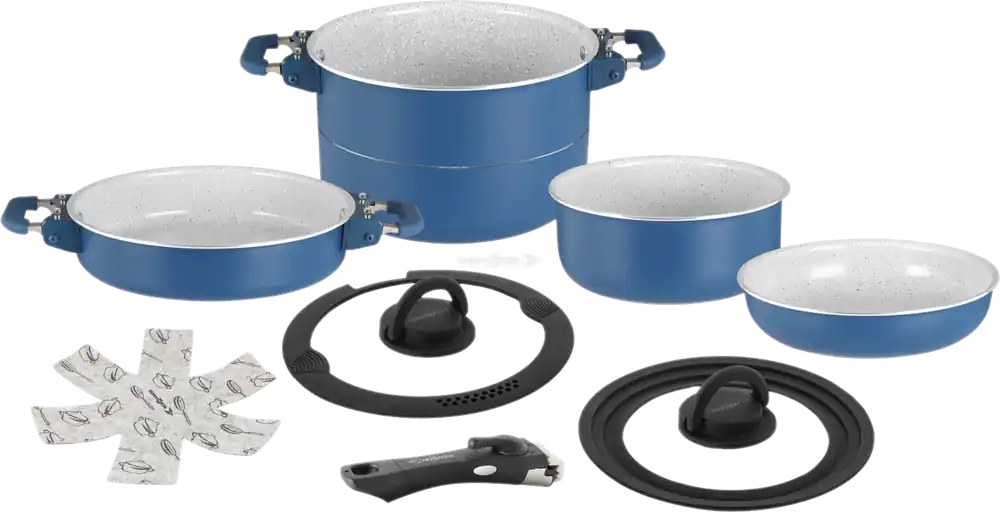 Brunner Carezza Magnetogrip 7+1 Kochtopfset mit Vacublock 8-tlg. Nur Heute