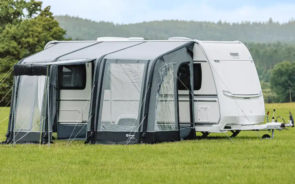 Berger Rimini Air Aufblasbares Vorzelt für Wohnwagen, Anbauhöhe 235 - 255 cm Top-Seller