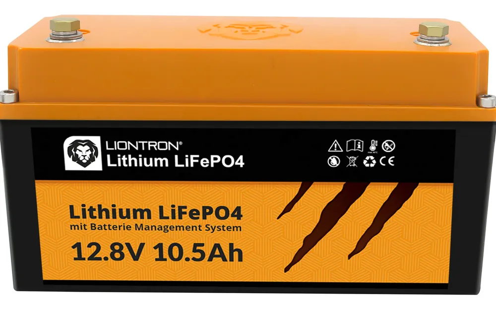 Liontron Hochleistungs Traktions‐ / Speicherbatterie LiFePO4 LX 12,8 V / 10,5 Ah Sale