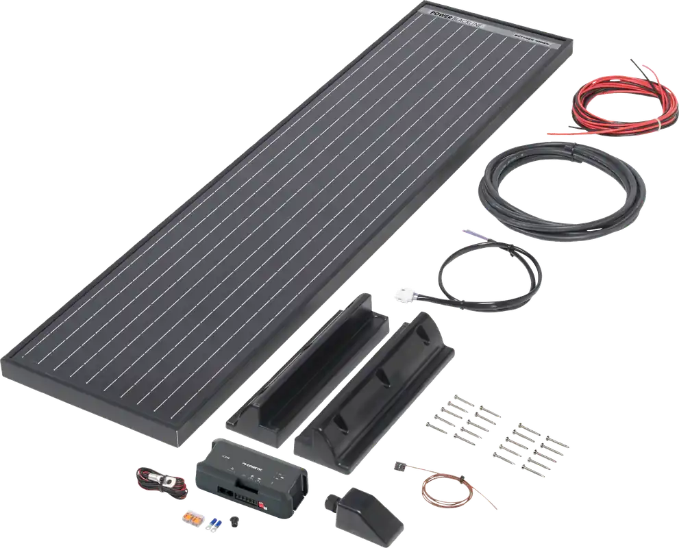 Billig Büttner Elektronik Solar-Komplettanlage Power Blackline Solar Kit