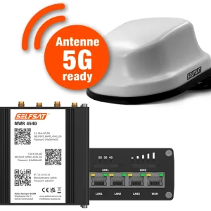 Selfsat 4G Cat 6 WLAN Router MWR 4540 inkl. 5G Antenne bis 300 Mbps Garantierte Lieferung